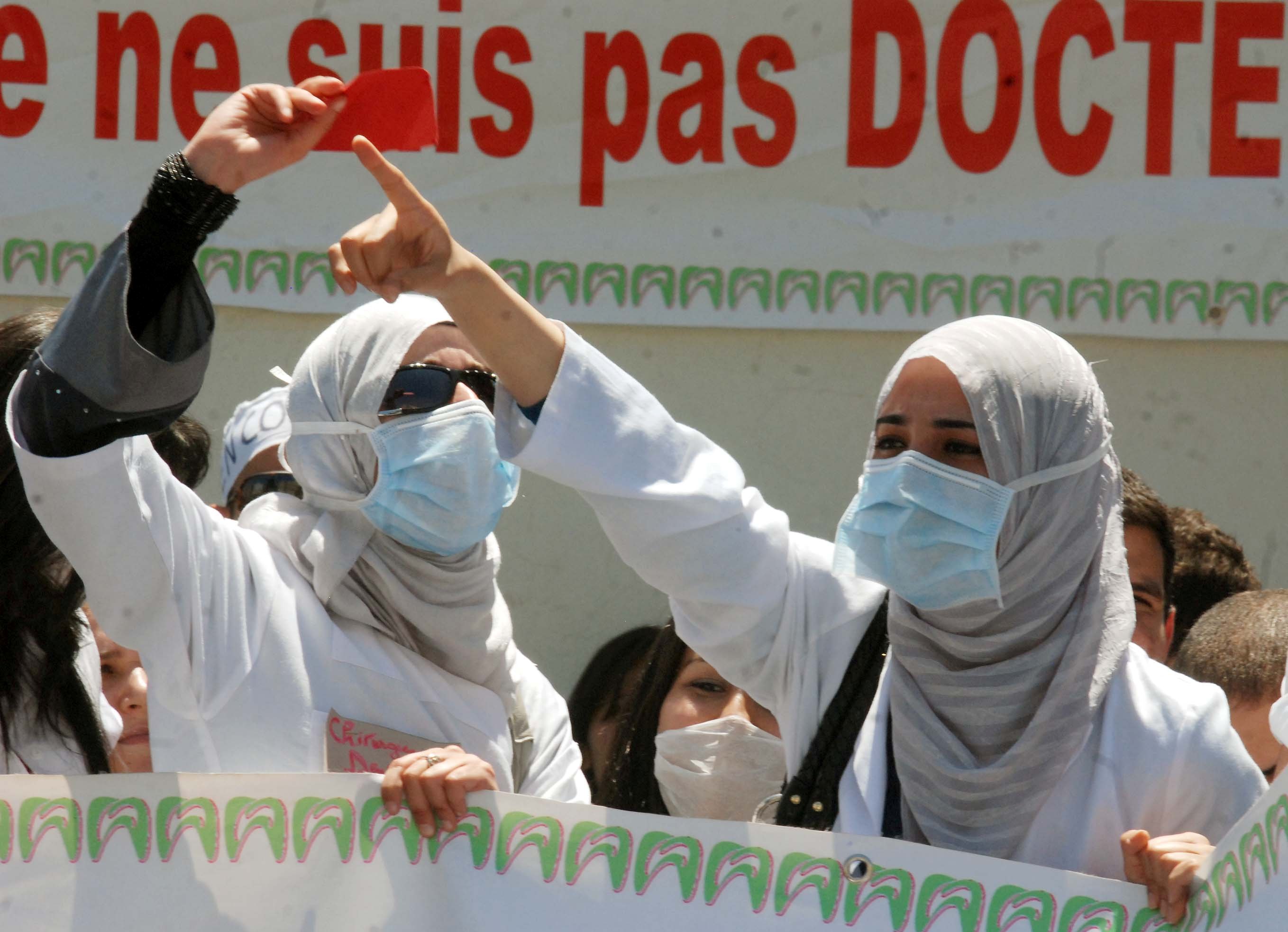 Les étudiants en grève réclament un  statut de docteur. Archives/New Press